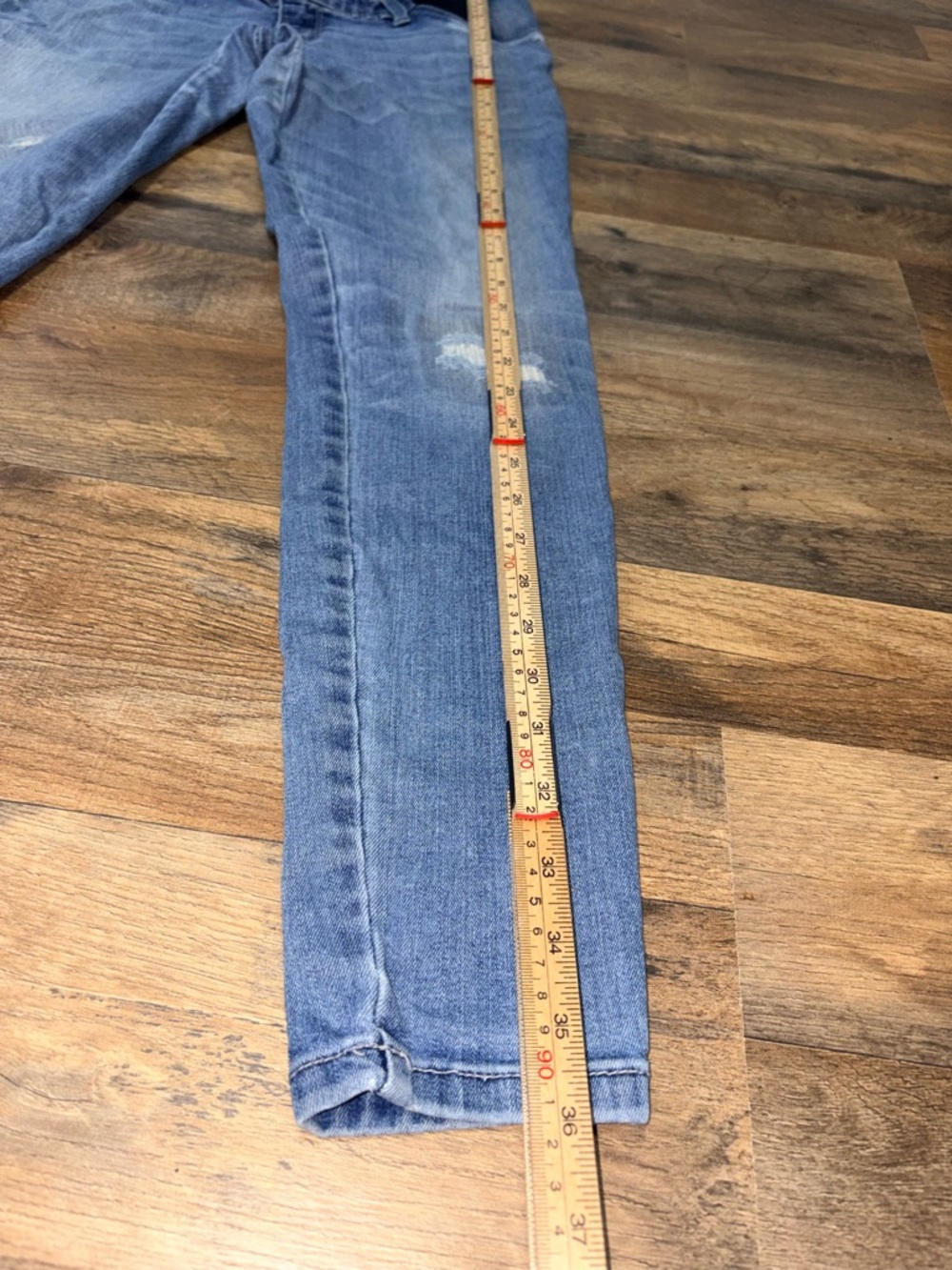 Isabel Maternity Jeans XS Distressed Skinny Light Wash Stretch Denim Target - Picture 2 of 8